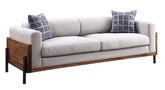 Pelton Fabric & Walnut Sofa Model 54890 By ACME Furniture